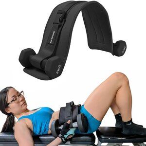 Altair Fitness Hip Thrust Belt for Dumbbells, Kettlebells, Plates 3 Boot…